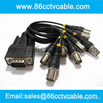 VGA 15 Pin to 8 BNC Cable, DVR Card Cable